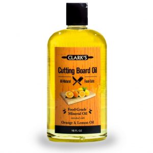 CLARK'S Cutting Board Oil (16oz) | Enriched with Lemon & Orange Oils