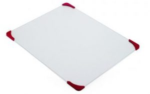 Farberware Glass Utility Cutting Board with Non-Slip Corners,