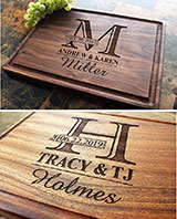 Monogram Personalized Engraved Cutting Board